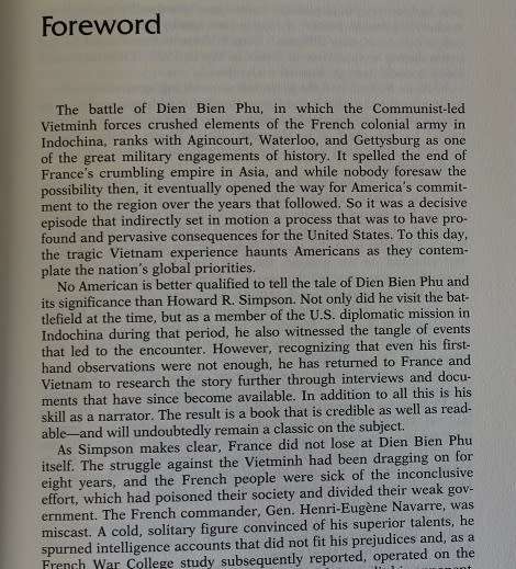 Dien Bien Phu by Howard R. Simpson. The epic battle America forgot 1953.