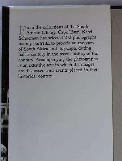 The face of the country by Karel Schoeman. A South African family album 1860-1910