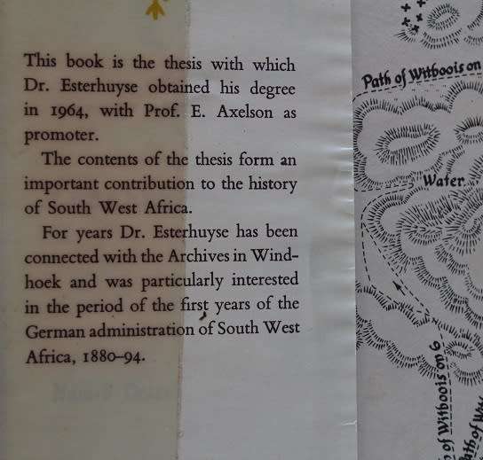 South West Africa 1880-1894 by J.H. Esterhuyse