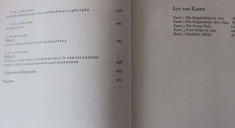 500 jaar Suid-Afrikaanse geskiedenis deur Prof. C.F.J. Muller