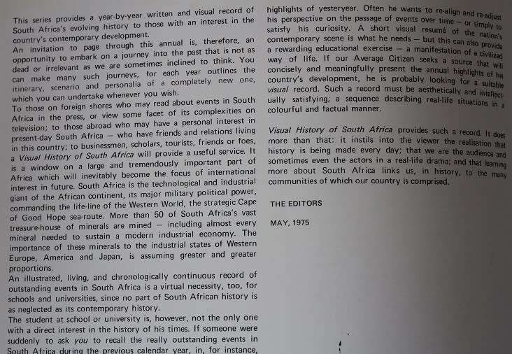 South Africa: A Visual history 1974