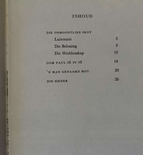 `N Man genaamd Mot en ander Afrikaanse Kampvuurstories deur P.W. Grobbelaar en F. Lategan.