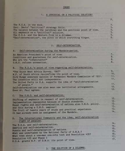 South West Africa/ Namibia. Room for both by J.W.F. Pretorius