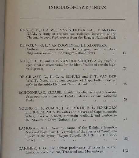 Koedoe. Navorsingstydskrif vir Nasionale Parke in die Republiek van Suid Afrika nr.16 van 1973