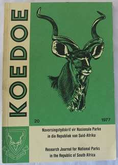 Koedoe. Navorsingstydskrif vir Nasionale Parke in die Republiek van Suid-Afrika nr. 20--1977