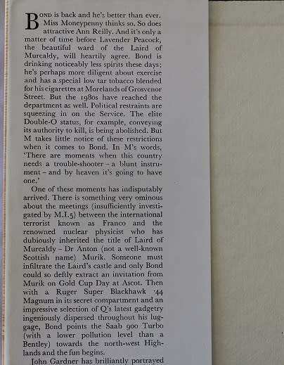 Licence Renewed by John Gardner. James Bond