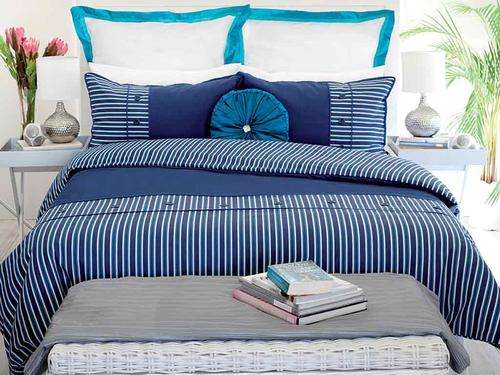 Blue Designed Duvet Set (Double Bed)