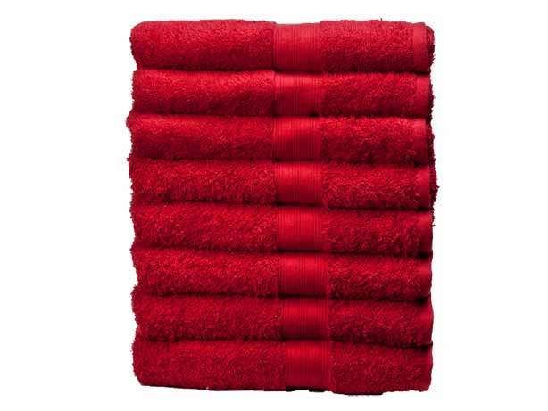 Soft and Fluffy Red Bath Towel