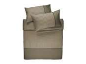 Pinstripe Natural Duvet Set (Single)
