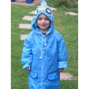 LITTLE BOYS DESIGNER RAINCOAT (BLUE BUS)