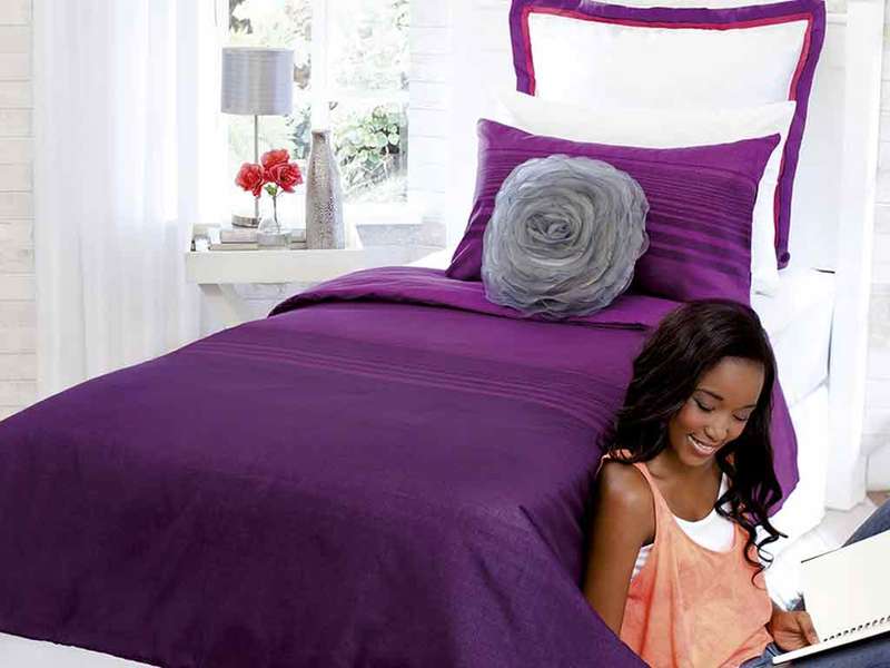 Plum Cascade Single Duvet Set
