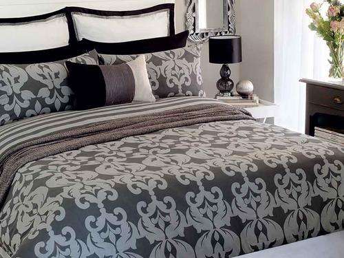 Damask 3/4 Duvet Cover Set