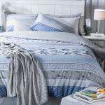 JULIET BLUE DUVET COVER SET (QUEEN) TOP QUALITY
