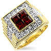 STUNNING RUBY 5CT SIMULATED DIAMOND RING VARIOUS SIZES AVAILABLE!!!