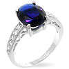 CLASSIC SAPHIRE 925 STERLING SILVER STAMPED