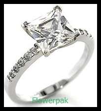 1 YEAR GUARANTEE! Stunning 5ct CZ diamond overlaid in 24kt GOLD size 8