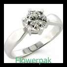 1 YEAR GUARANTEE! Stunning 1ct CZ diamond overlaid in 24kt GOLD size 8