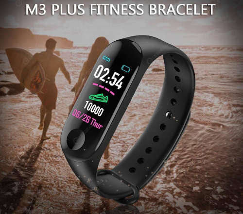 M3 Plus Smartband- Blood pressure Movement Oxygen Hearteate monitor- Blue only