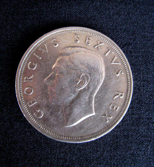 SAU - 5 Shillings - SILVER CROWN - 1949 - Circulated