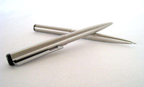 A VINTAGE PARKER PEN & PENCIL SET in BOX! Marked SA Transport Services
