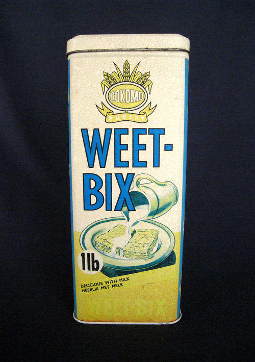 VINTAGE 1LB (450gr) BOKOMO WEET-BIX TIN