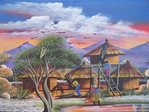 "VILLAGE LIFE 2" - 800 x 580mm