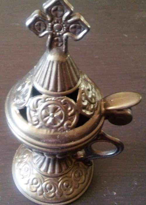 FABULOUS! GENUINE Greek Orthodox Censer And White Onyx Stone Prayer Beads