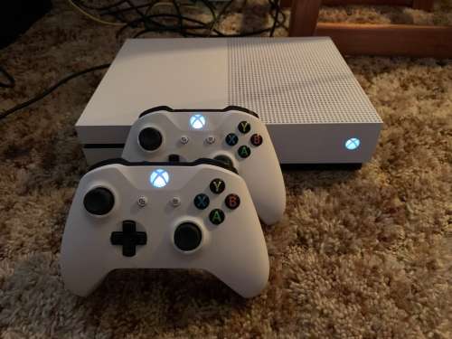 Xbox One S 1TB with 2 Controllers for Sale