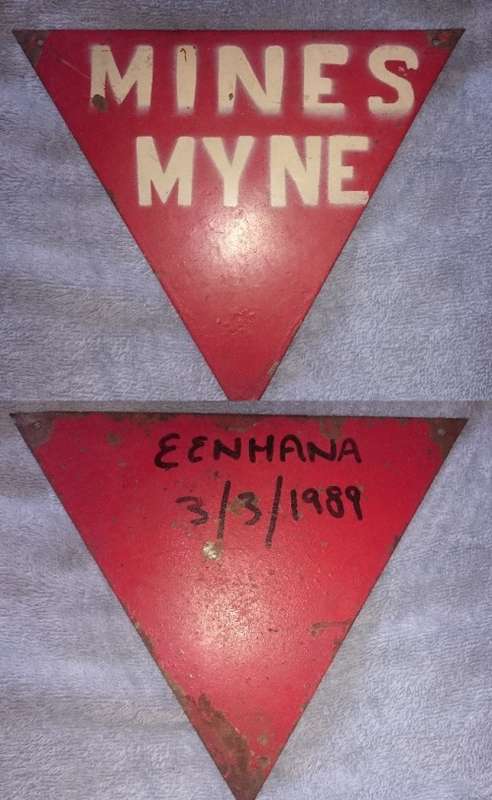 Original Landmine board from Eenhana