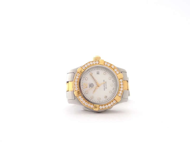 Tag Heuer Aquaracer Lady Two-Tone Diamonds Quartz Watch (Pre Owned)