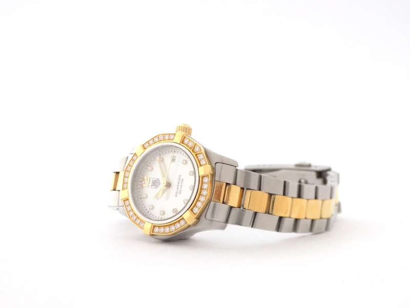 Tag Heuer Aquaracer Lady Two-Tone Diamonds Quartz Watch (Pre Owned)