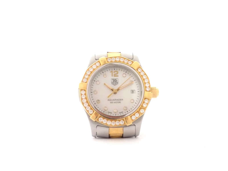 Tag Heuer Aquaracer Lady Two-Tone Diamonds Quartz Watch (Pre Owned)
