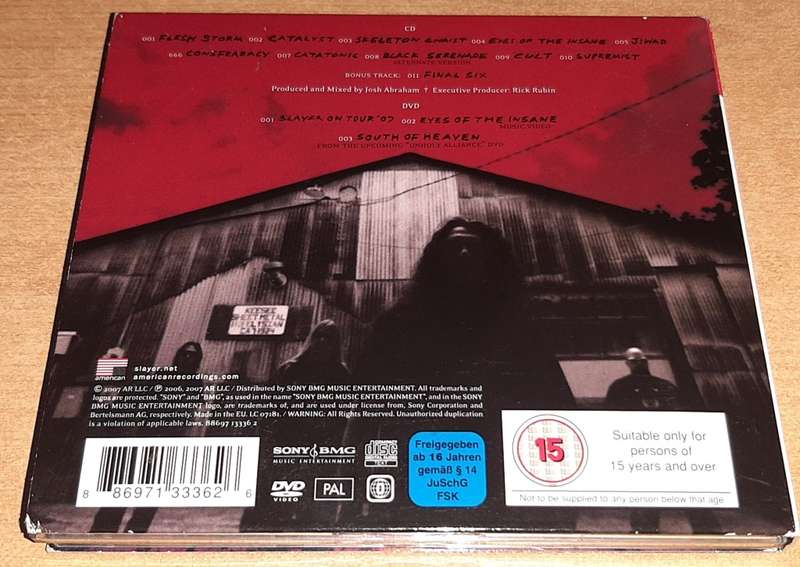 Slayer - Christ Illusion (Lenticular Cover CD/DVD Digipak)