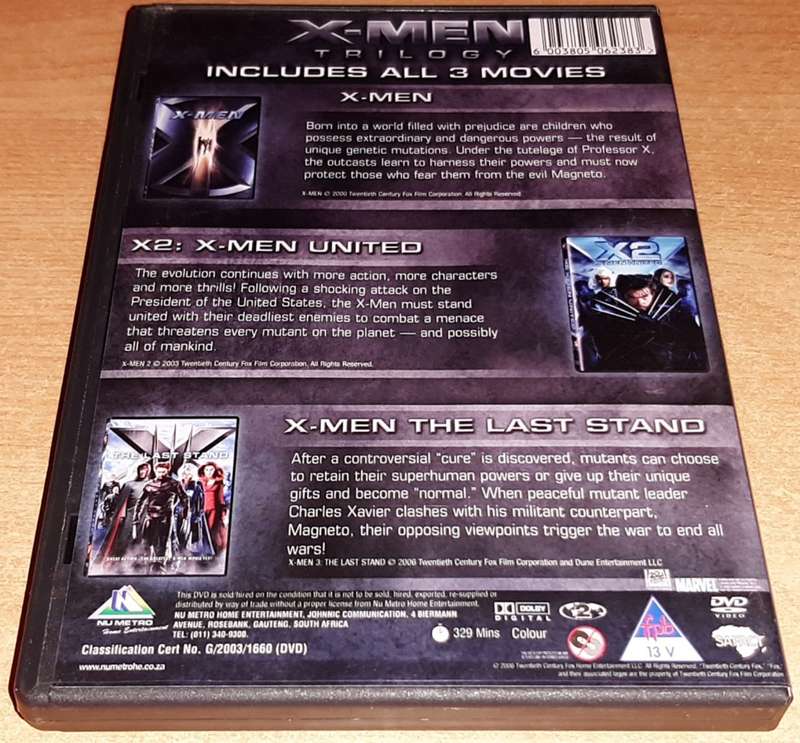 X-Men Trilogy (3 DVD Movie Set)