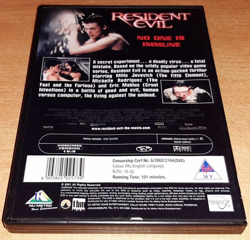 Resident Evil (DVD)