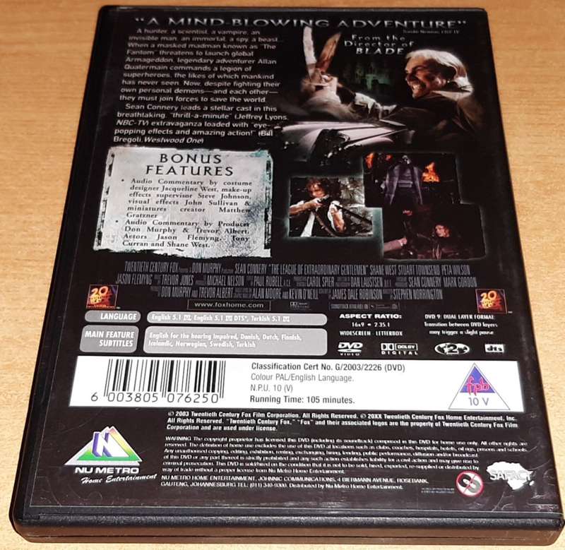 The League Of Extraordinary Gentlemen (DVD)