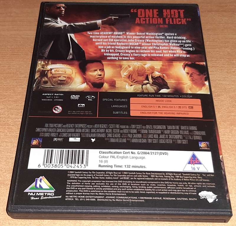 Man On Fire (DVD)