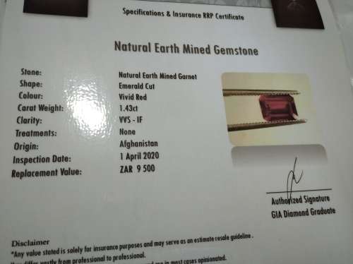 NATURAL MINED GARNET