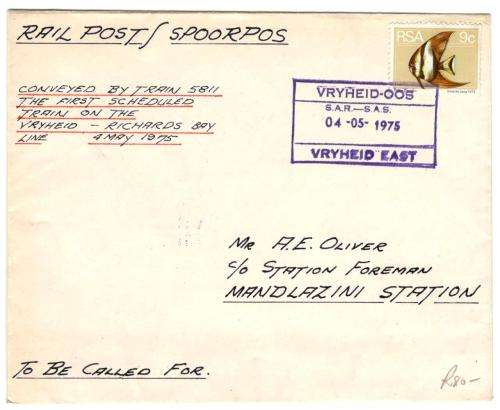 South Africa Railway Post