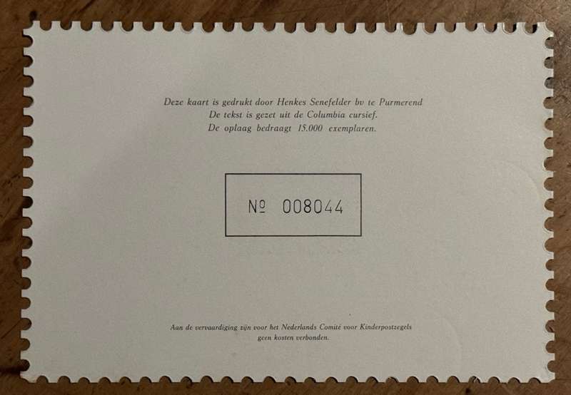 Commemorative stamp Card Nederland