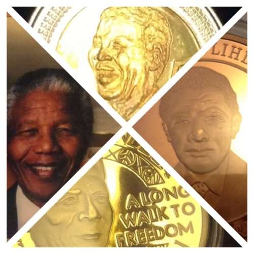 Beautiful NELSON MANDELA  R5 Birthday coins in zip lock bags
