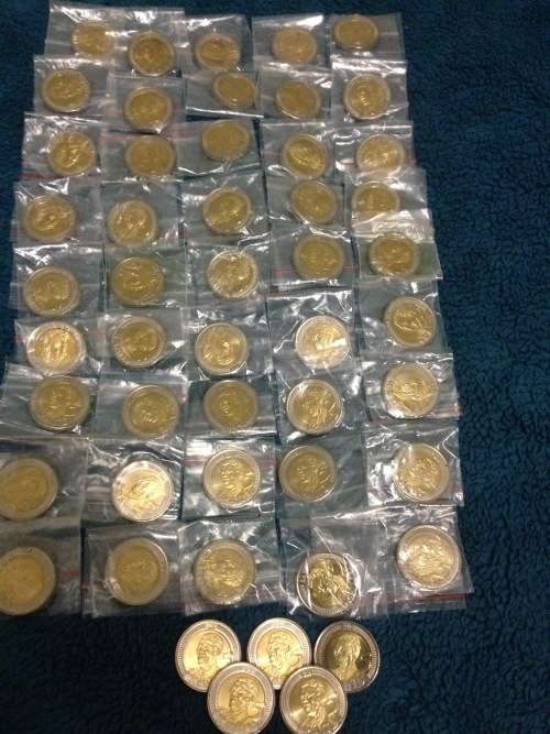 nELSON mANDELA  R5 Birthday coins