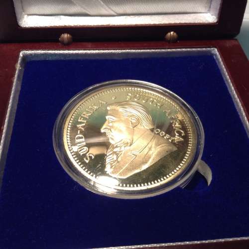 1967 1 oz fine gold copy KrugerRand for display