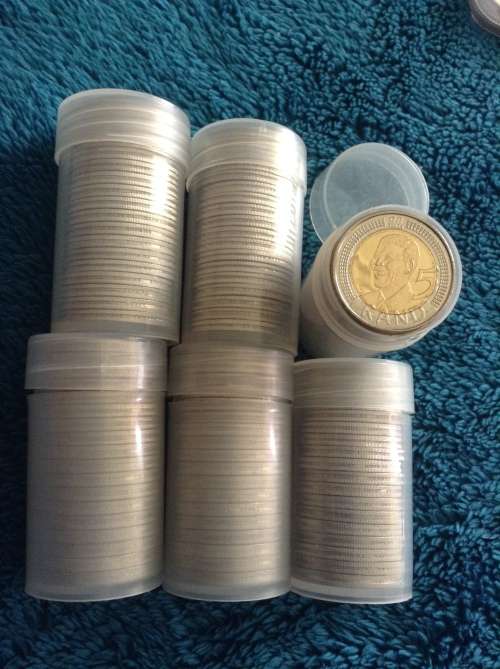 18 x Nelson Mandela Birthday 2008 Birthday coins in a tube