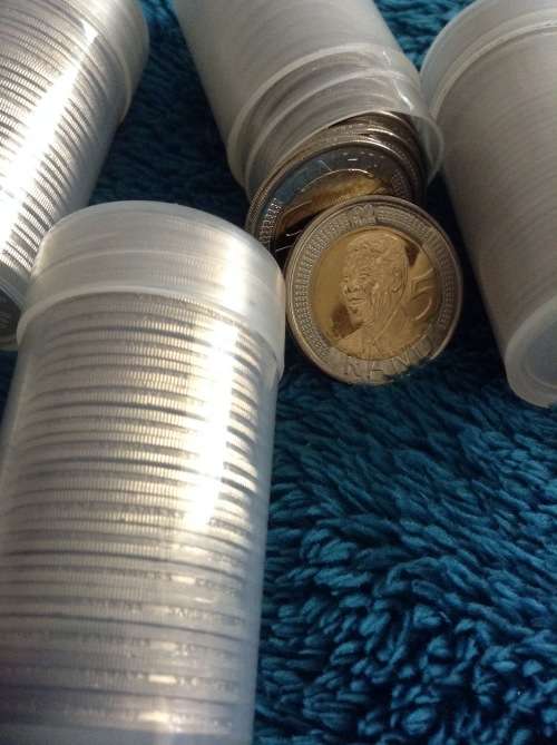 18 x Nelson Mandela Birthday 2008 Birthday coins in a tube