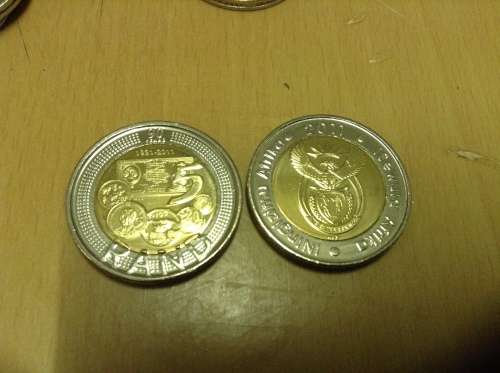 2011 SARB Anniversary Coins out of sealed bag.