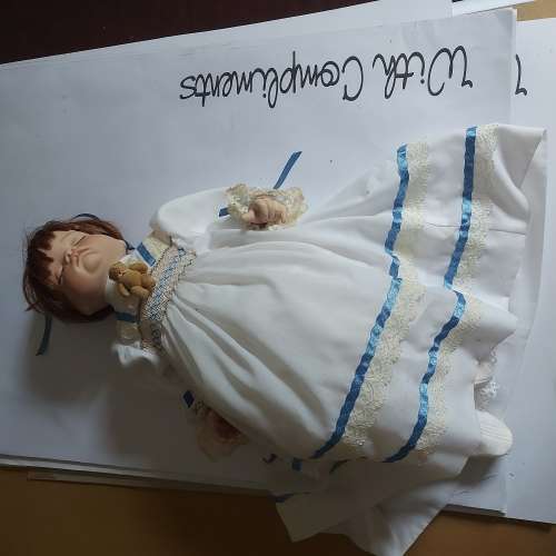 2 x Porcelain dolls