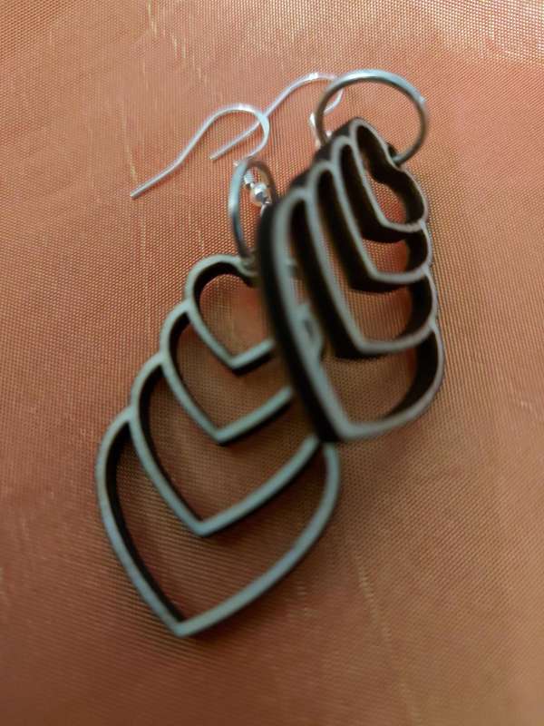 ilovethisss designer Laser cut Ear rings - wooden