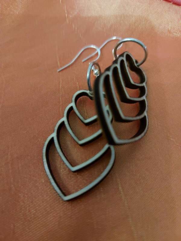 ilovethisss designer Laser cut Ear rings - wooden