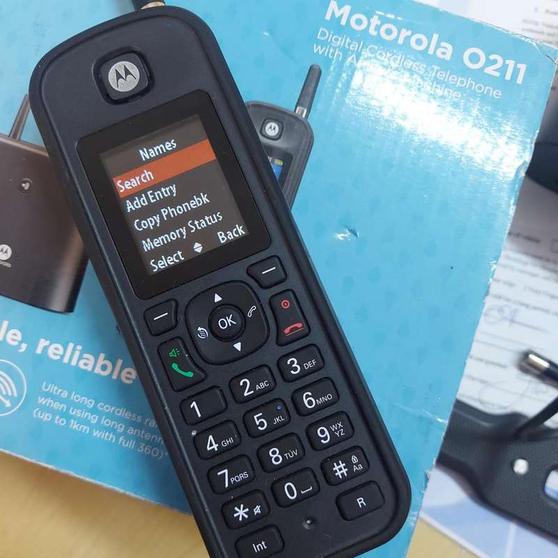 Cordless Motorola Phone O211 with Answering machine